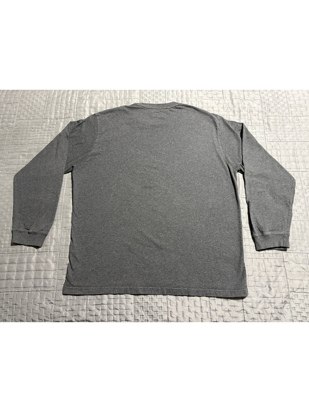 Supreme Small Box Logo L/S Tee Gray Mens XL Long Sleeve Cotton T Shirt Crew - Picture 7 of 7